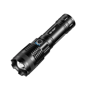 LED Flashlight Rechargeable High Power Waterproof Torch Camping Outdoor Emergency Light Handheld Lamp Survival Gear Portable