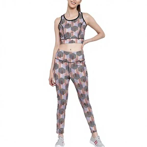 Custom Design Solid Plus Size Yoga Set with High Waist Quick Dry Breathable Fabric 2-Piece Wholesale Price