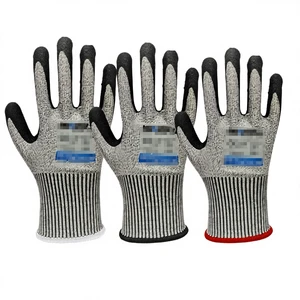 EN388 ANSI/ISEA Level 4 Anti-cut Tear Resistant Chemical-Resistant Puncture-resistant Gloves Waterproof Oil-resistant Nitrile