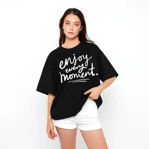 Custom Plus Size Women's t Shirts Letter Print Tshirt Street Fashion Casual for Oversized Women T-shirt Manufacturer
