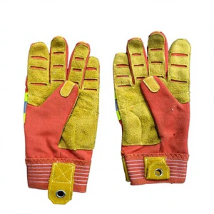 Leather Safety Gloves for Firefighters Flame Protective Firefighting Gear