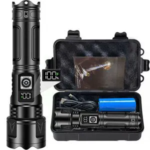 New 20W 500 Meters Long Distance White Laser Led Flashlight Torch Zooming Powerful 26650 Battery Powered Led Torch Light