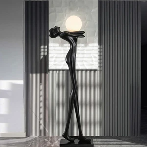 High Quality Modern Minimalist LED Floor Lamp Luxury Nordic Art Decoration for Hotel Living Room E27 Base Standing Light