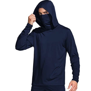 Summer Outdoor Long Fishing Anti-Ultraviolet Sun-Protective Nylon/Cashmere Heart Pattern Breathable Anti-Bacterial Hooded Jacket