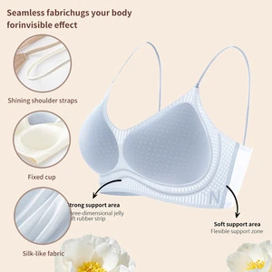New Arrival Seamless Wireless Bra Milk Skin Feel Silk-Like Fabric Spherical Water Droplet Cup Women's Lingerie