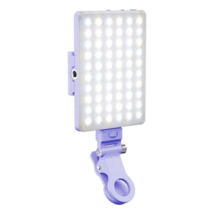 Portable Mini LED Video Light for Mobile Phone Selfie Fill YouTube Live Streaming Video Camera Fill Light for Portable Video