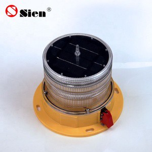 L810 Low Intensity Obstruction Light High-rise Structure Night Marking Flashing Red Solar Powered Obstacle Light Aviation Light