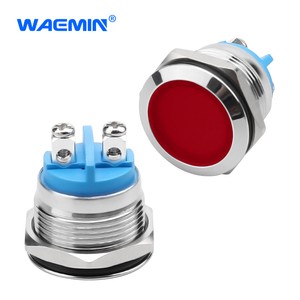 19mm Metal LED Indicator Light Waterproof IP65 Indicator Lights Pilot Lamp for Industrial Machinery
