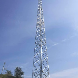Steel Solar Power Plant Lightning Protection Tower UV Resistant Hot Dip Galvanized Surface Stable for Solar Energy Safety