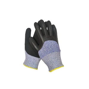 New Cut Resistant Gloves Level 5 3D Comfort Stretch Fit Nitrile Coated Anti-Slip Work Gloves Power Grip for Men/Women