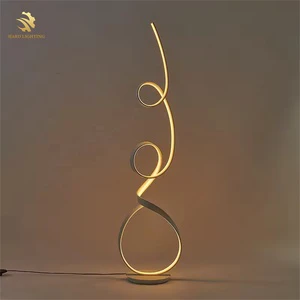 Nordic Luxury Art Led Floor Lamp With Remote Control Dimmable for Living Rooms Sofa Bedroom Study Offices Decor Standing Lamps