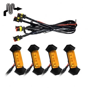 High Quality Amber Car Front Grill Lights Led Lamps Kit