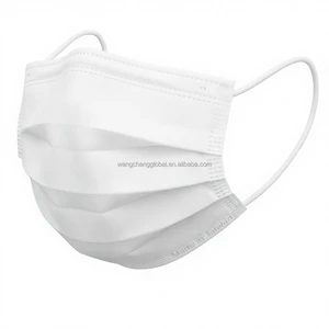 White Non-Woven Protective TUV Certified 99% Filtration Adjustable Nose Clip Disposable Adult Safety Face Mask WANG CHANG