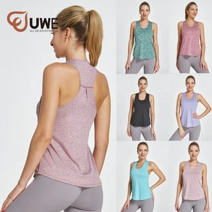 Women Sports Top Running Vest Sleeveless Plus Size Yoga tank Top