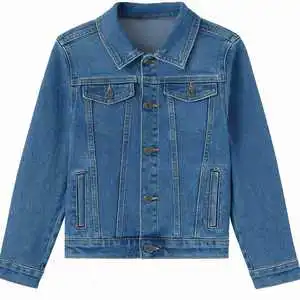 Top Selling High Quality Streetwear Windproof Acid Wash Denim Jacket for Men