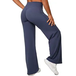 New High Quality Women Yoga Pants Soft Quick Dry Breathable Workout Yoga Wear Wide-leg Pants