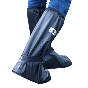 Men's & Women's Waterproof Non-Slip Rain Shoe Covers Thickened Outdoor High-Tube Portable Rain Boots Wear-Resistant Outer Wear
