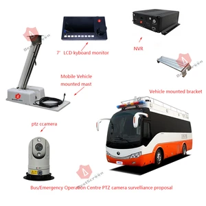 Customized 3.5 m or 5m 7.5 m 4*200w LED Vehicle Roof Mounted Led Pneumatic Light Tower