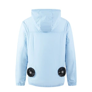 Summer Worker Workshop Cooling Clothes Air-Conditioning Clothing Cooling Fan Waterproof Sunscreen Clothing for Workers Wholesale