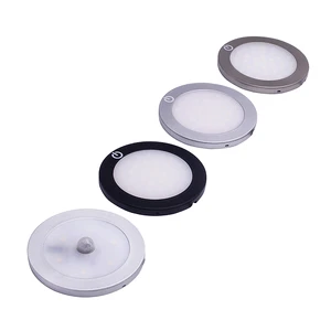 Modern Night Stand Recessed Round PIR Sensor Under Led Light Kitchen Cabinet Light Led