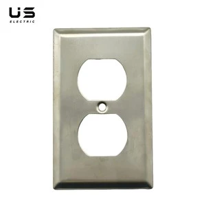 1-Gang Rectangle Duplex Electrical Outlet Wall Switch Kit PC Receptacle Face Plates Covers Light Switch Cover 10A 125V For US