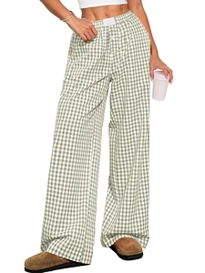 Custom Womens Solid Woolen Loose Fit Pajama Lounge Boxer Pants with Pockets Breathable Eco-Friendly Cute Comfy Bottoms