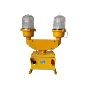 DLT10D Heigh Quality Double Solar Powered Aviation Obstruction Light,Aviation Obstacle Light,Solar Airfield Lighting