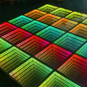 DJ Stage Wedding Event 3D Mirror RGB Wireless China Led Dance Floor