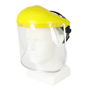 Splash Proof Full Face Protective Shield Adjustable Head Mounted Transparent Industrial Safety Face Mask