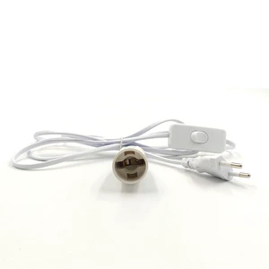 EU Round Plug + E14 Full-socket Lamp Holder + 303 Switch