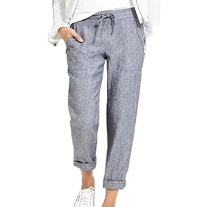 Premium Quality Women's Mid Elastic Trousers Comfortable Flat Front Design Customized Color Size Summer Style ODM Wholesale