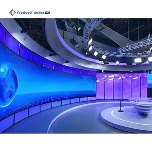 Canbest 5G Ready COB LED Video Wall 0.78mm 0.9mm 1.2mm 1.5mm Micro Curved LED Display For Live Streaming Studio Broadcast Room