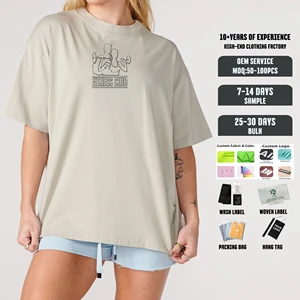 Factory Directly Wholesale Plus Size Soft T Shirts High Quality Loose Printing Logo T Shirt Women's Round Neck T-shirt