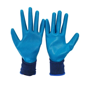 OEM ODM Wholesale Price Non-slip Customizable Color Latex Coated Industrial Hand Protective Work Safety Gloves Construction
