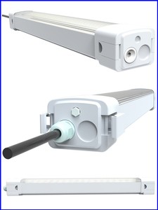New Version 2ft(60cm) 25W Triproof LED Linear Light 150LM/W AC100-277V 5 Years Warranty CE RoHS IP65 Waterproof 6000K Daylight