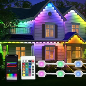 KCX Decorative Lighting Colorful Eave Light With the Application Control Waterproof LED Outdoor Decorative Light String