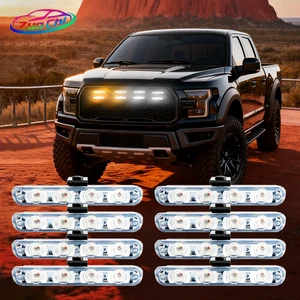 New Car Accessories Waterproof Car Grille Light With Wireless Remote Control for SUV Pickup Truck LED Daytime Running Light