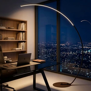 Aluminum LED Floor Lamp Scandinavian Minimalist Modern Hotel Floor Lamp Modern Standing Bedside Lamp Creative Decorative Fishing