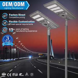 Long Life Ip65 Body Sensing 200W 300W 400W 500W Lifepo4 40Ah 60Ah 80Ah Battery Aluminum All In One Led Solar Street Light