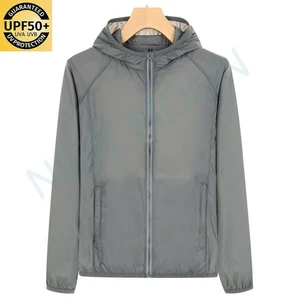 Sun protection Clothing Thin Breathable Sportswear Hooded Jacket Outdoor Ice Silk Sun protection Jacket Sun Visor