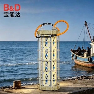 Newest B&D Factory Hot Sale 3600W Stainless Steel Underwater LED Squid Fishing Light Lures Bait Deep Drop Lights