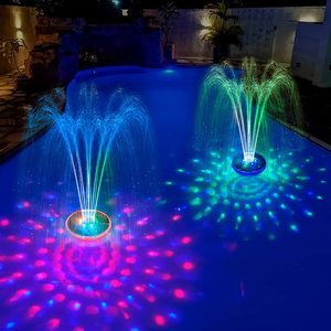 IP68 Waterproof Floating Pool Fountain Light with RGB Colorful Light Show