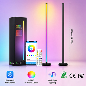 Indoor Outdoor Smart Floor Lamp Led Floor Lamps IP65 for Bedroom Living Room Remote Control