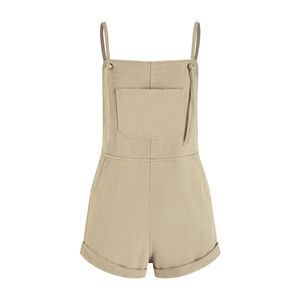 Sleeveless Summer Sexy Loose Casual Women Denim Jumpsuit Fashion One Piece Jeans Overall Romper Adjustable Strap Overalls
