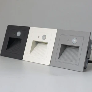 Indoor Outdoor PIR Motion Sensor 110V 220V 24V 12V Automatic Lighting Stair Wall Light LED Step Light