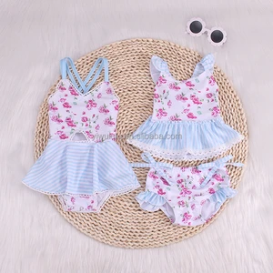 Summer Kids Bikini Swimsuit Bathing Suit Baby Girl One-Piece Print Cute Swimwear