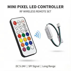 DC12V 24V RF Wireless LED Dimmer Controller 144W 12A Remote Switch 0-100% PWM Dimming for Single Color LED Strip Light
