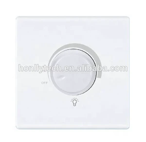 Made in China Factory Customized Electrical Rotary Dimmer Light Switch 86mm Size Light Switch Dimmer LED Light Dimmer Switch