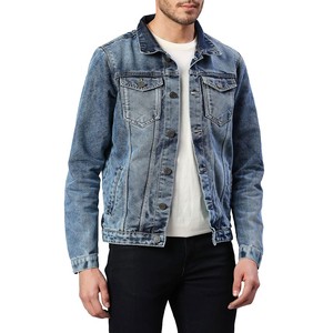 New Fashionable Best Selling Customized High Quality Slim Fit Windproof OEM Washed 100% Cotton Vintage Front Jeans Jacket for