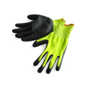 Industrial Building Safety Nitrile Protective Mechanical Construction Anti Slip Working Reflective Gloves
